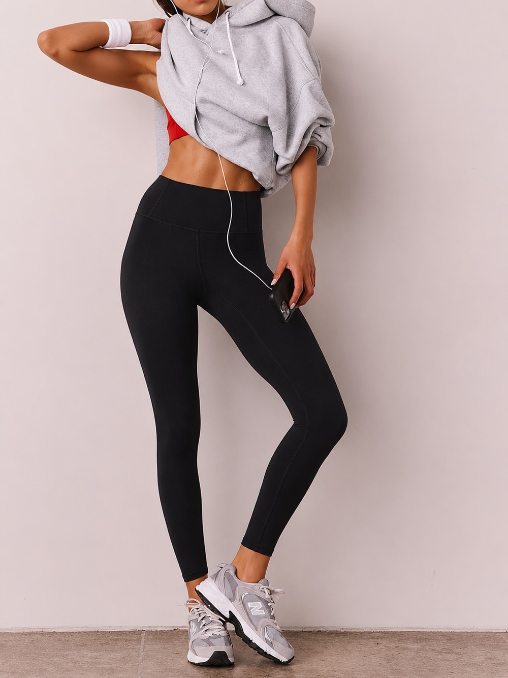 FP Movement Never Better 7/8 Length Leggings NWT Size M Free People Black